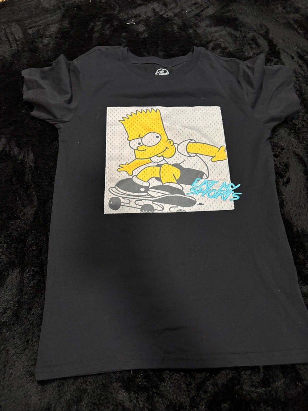 Black Bart Simpson Skateboard Graphic Tee